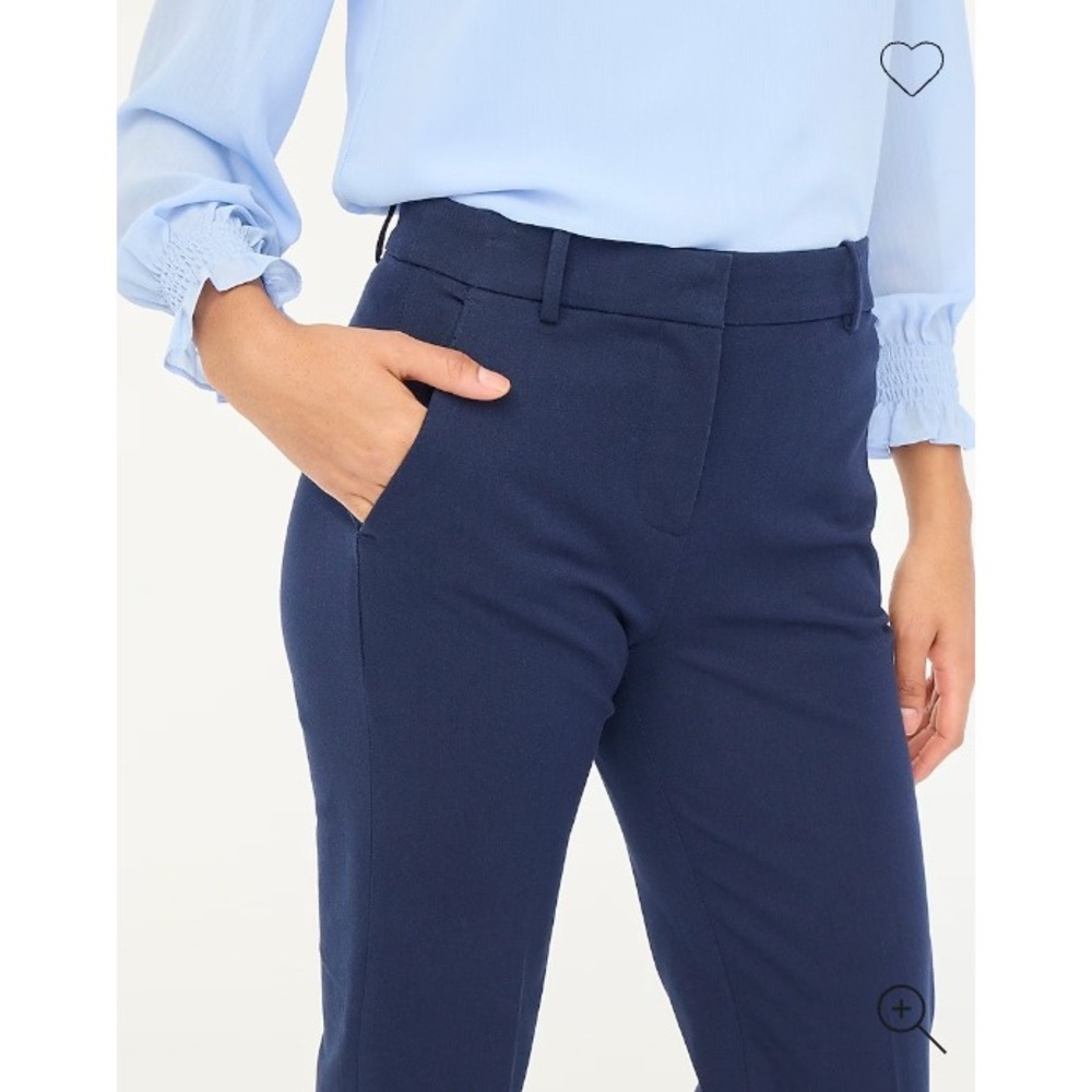 NEW J.Crew Kallie Straight Leg Pant in Navy Women's Size 6 Tapered Trousers